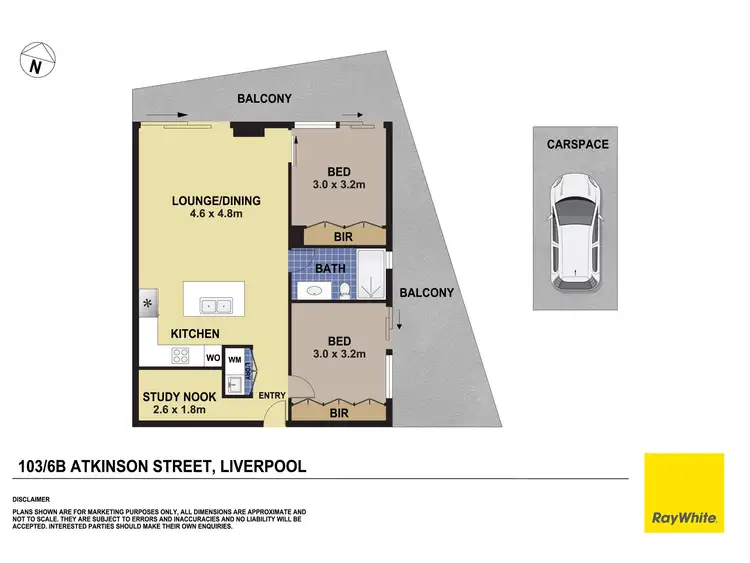 Floorplan of Homely unit listing, 103/6B Atkinson Street, Liverpool NSW 2170
