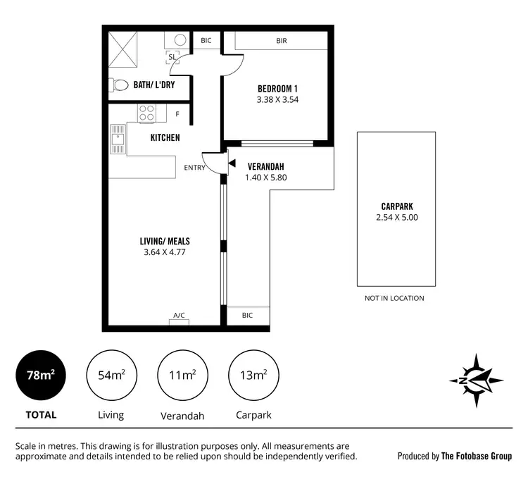 Floorplan of Homely unit listing, 12/100 Wills Street, Peterhead SA 5016