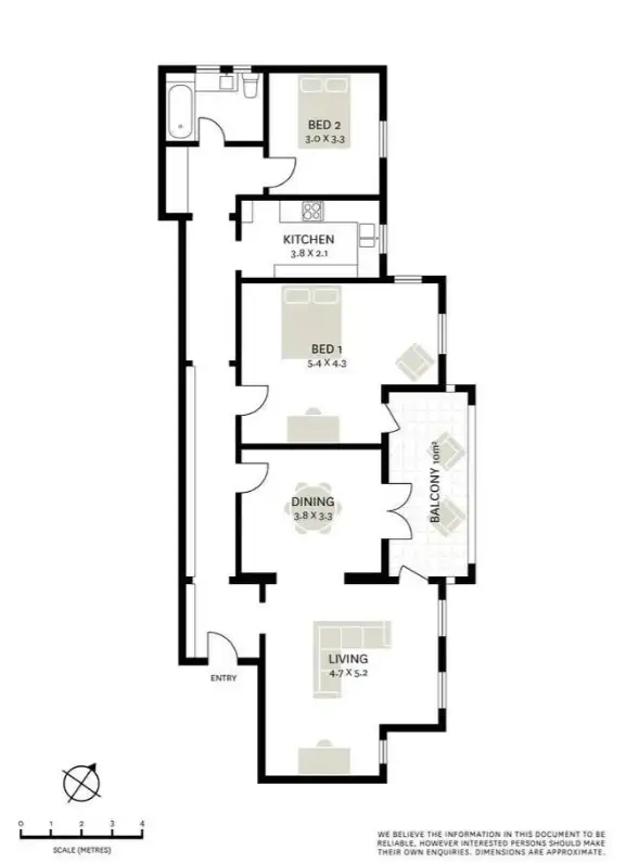 Floorplan of Homely apartment listing, 6/72 Bundarra Road, Bellevue Hill NSW 2023