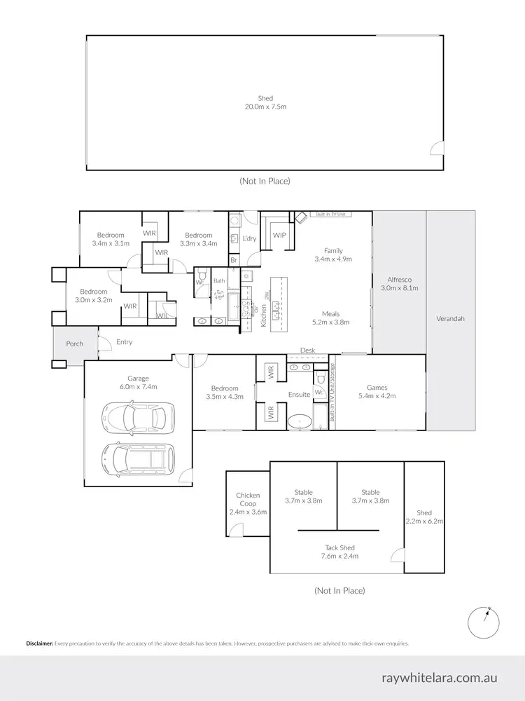 Floorplan of Homely house listing, 10 Glenoe Drive, Lara VIC 3212