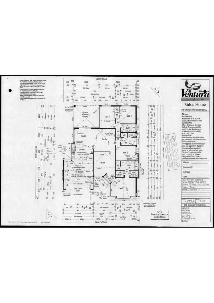 Floorplan of Homely house listing, 12 Colreavy Ramble, Baldivis WA 6171