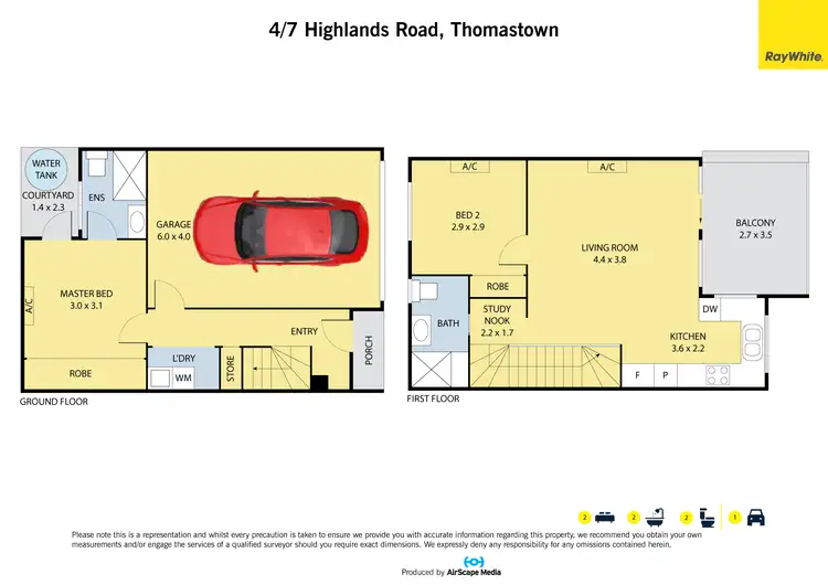 Floorplan of Homely townhouse listing, 4/7 Highlands Road, Thomastown VIC 3074