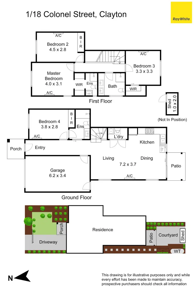 Floorplan of Homely townhouse listing, 1/18 Colonel Street, Clayton VIC 3168