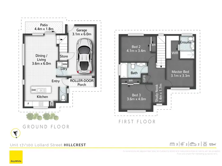 Floorplan of Homely townhouse listing, 17/100 Lollard Street, Hillcrest QLD 4118