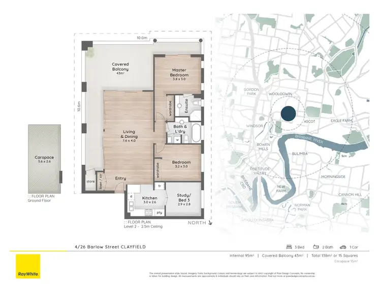 Floorplan of Homely apartment listing, 4/26 Barlow Street, Clayfield QLD 4011