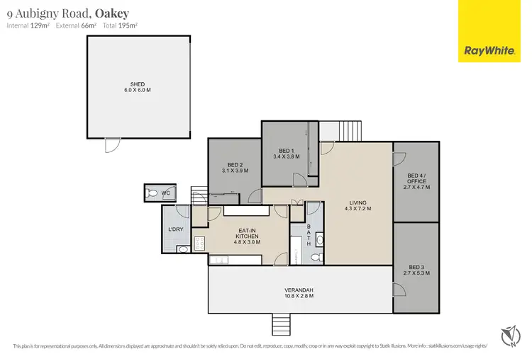 Floorplan of Homely house listing, 9 Aubigny Road, Oakey QLD 4401