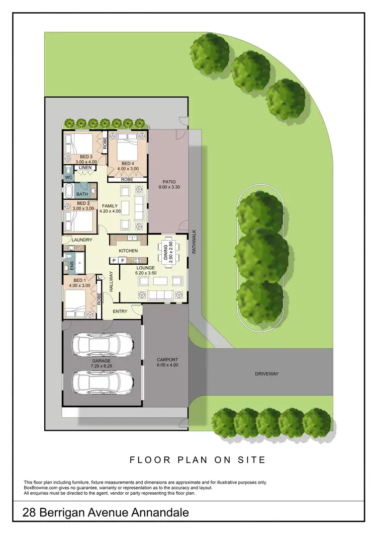 Floorplan of Homely house listing, 28 Berrigan Avenue, Annandale QLD 4814