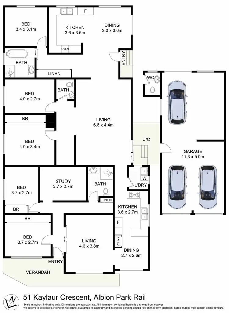 Floorplan of Homely house listing, 51 Kaylaur Crescent, Albion Park Rail NSW 2527