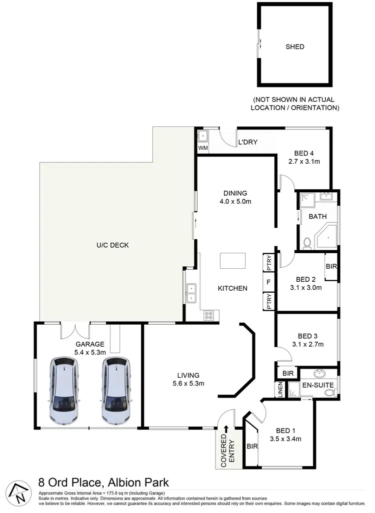 Floorplan of Homely house listing, 8 Ord Place, Albion Park NSW 2527