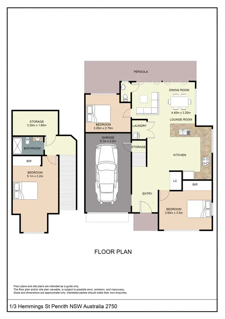 Floorplan of Homely townhouse listing, 3/1 Hemmings Street, Penrith NSW 2750