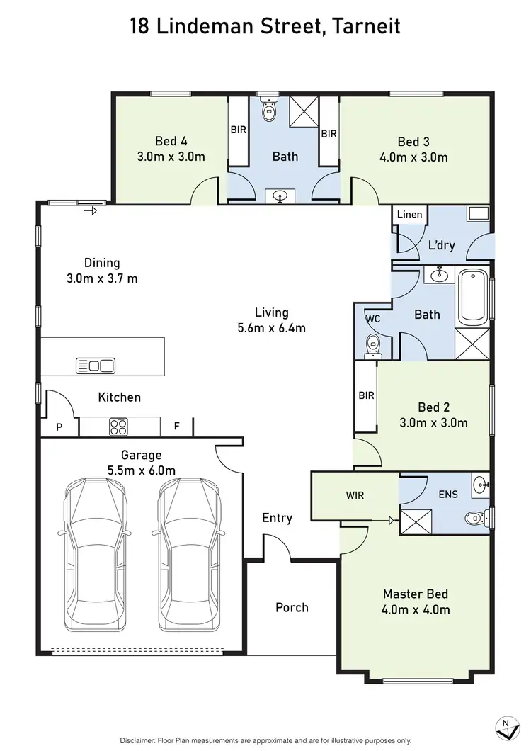 Floorplan of Homely house listing, 18 Lindeman Street, Tarneit VIC 3029
