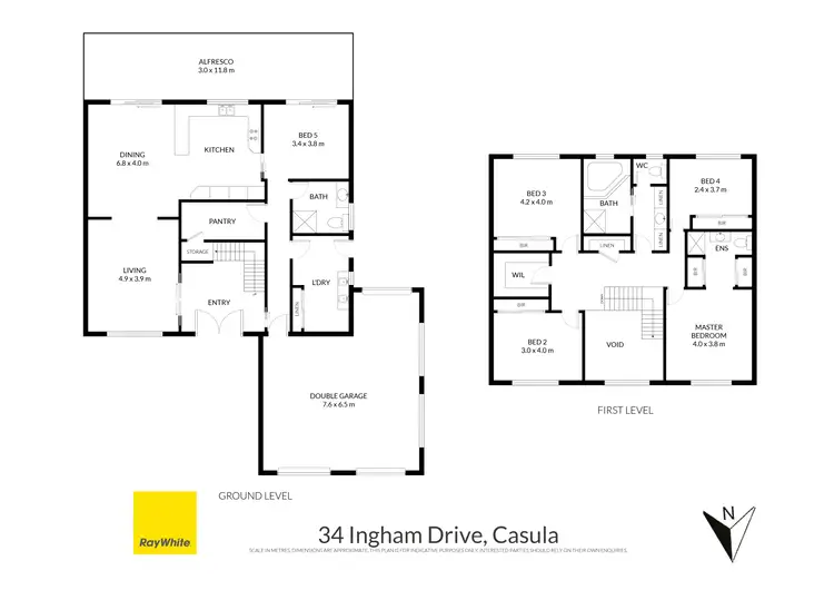 Floorplan of Homely house listing, 34 Ingham Drive, Casula NSW 2170