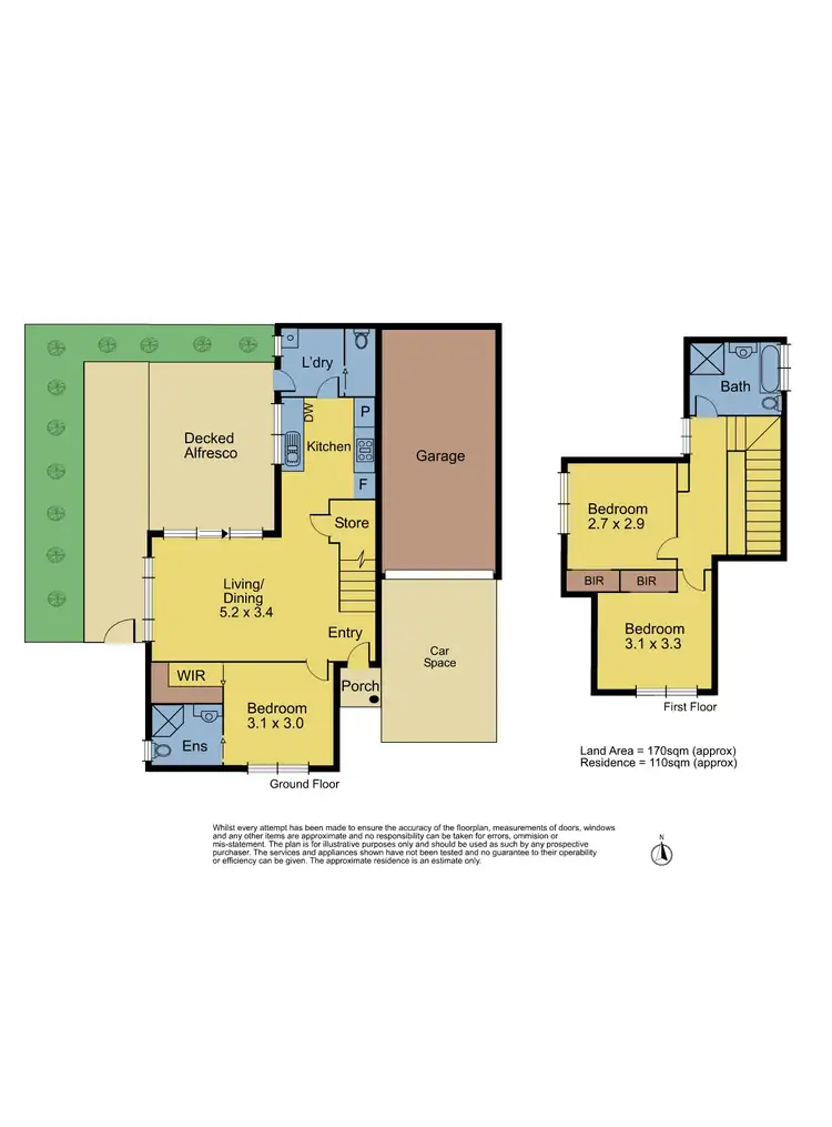 Floorplan of Homely townhouse listing, 2/533 Springvale Road, Glen Waverley VIC 3150