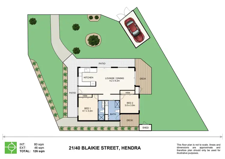 Floorplan of Homely townhouse listing, 21/40 Blaikie Street, Hendra QLD 4011