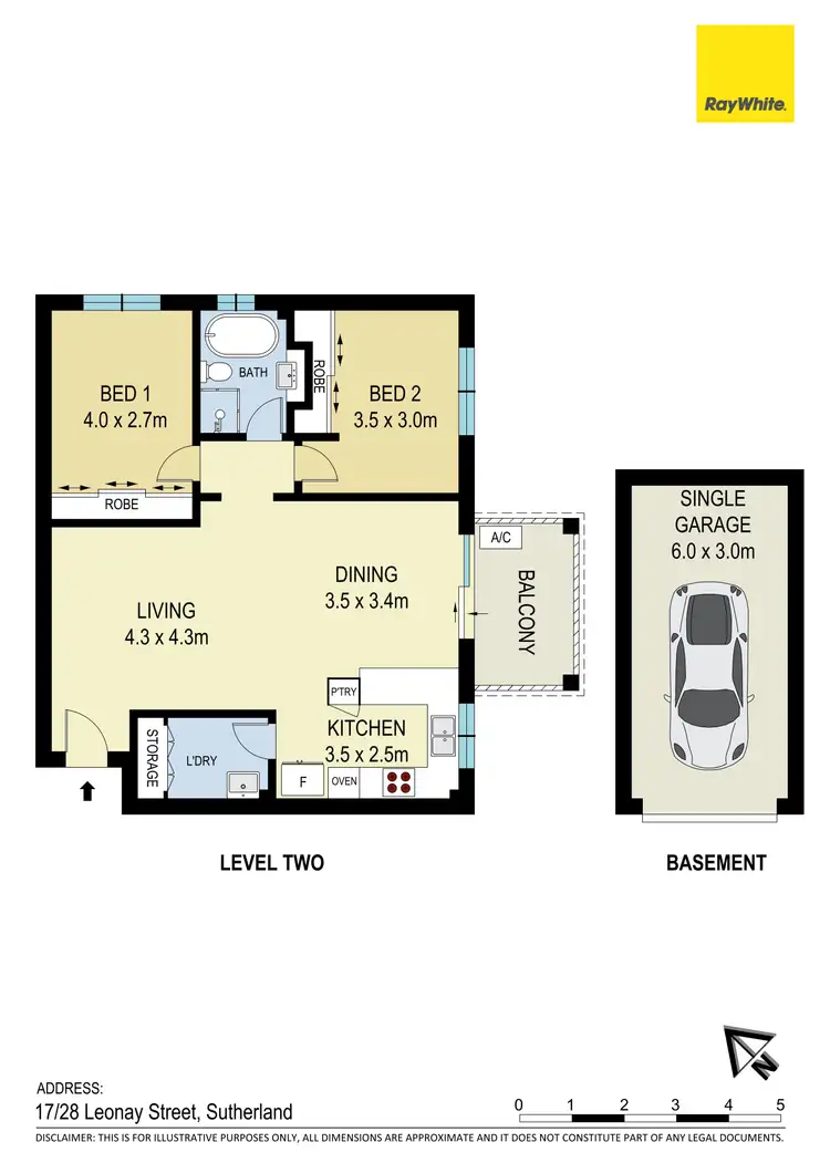 Floorplan of Homely apartment listing, 17/28 Leonay Street, Sutherland NSW 2232