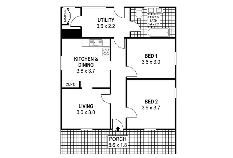 Floorplan of Homely house listing, 161 Princes Highway, Dapto NSW 2530