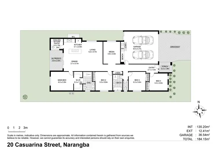 Floorplan of Homely house listing, 20 Casuarina Street, Narangba QLD 4504