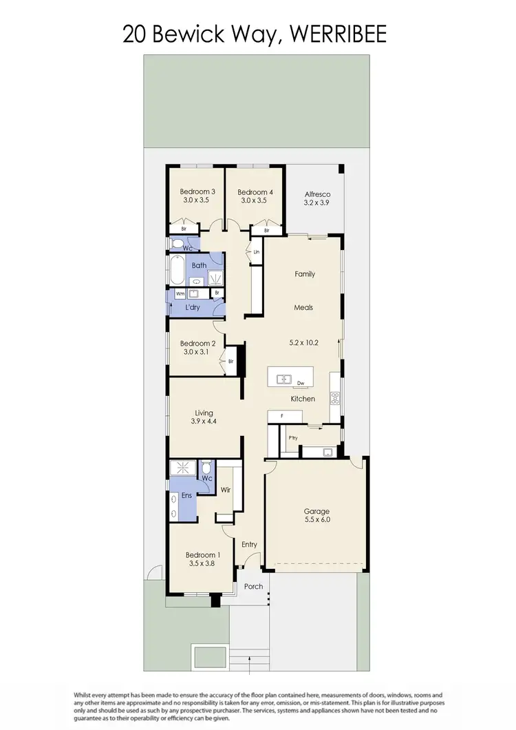 Floorplan of Homely house listing, 20 Bewick Way, Werribee VIC 3030