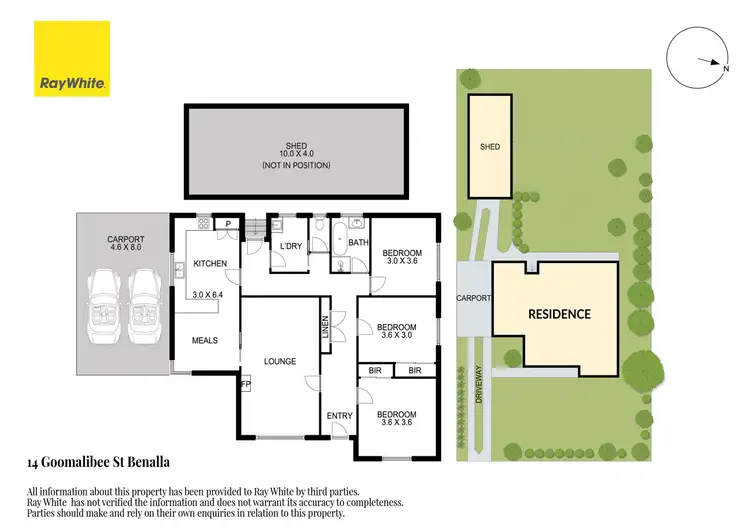 Floorplan of Homely house listing, 14 Goomalibee Street, Benalla VIC 3672