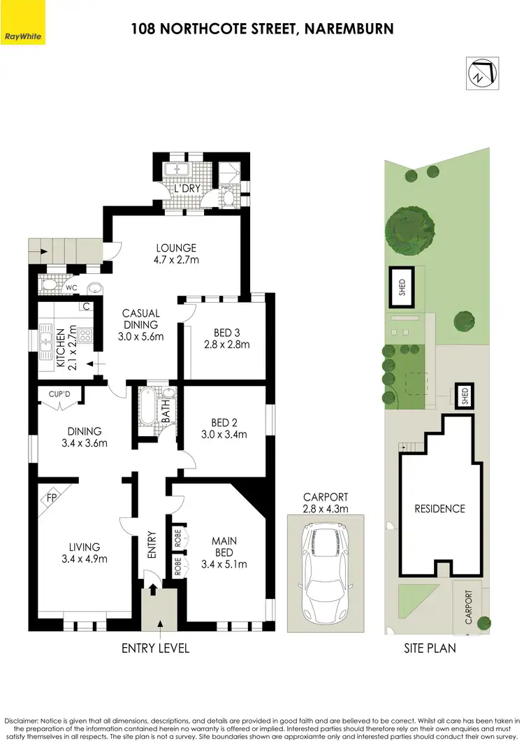 Floorplan of Homely house listing, 108 Northcote Street, Naremburn NSW 2065