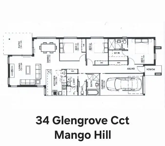 Floorplan of Homely house listing, 34 Glengrove Circuit, Mango Hill QLD 4509