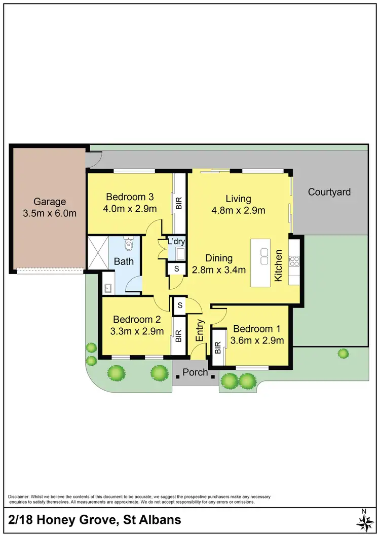Floorplan of Homely house listing, 2/18 Honey Grove, St Albans VIC 3021