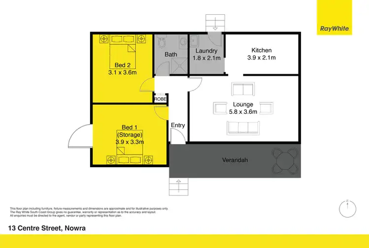 Floorplan of Homely house listing, 13 Centre Street, Nowra NSW 2541