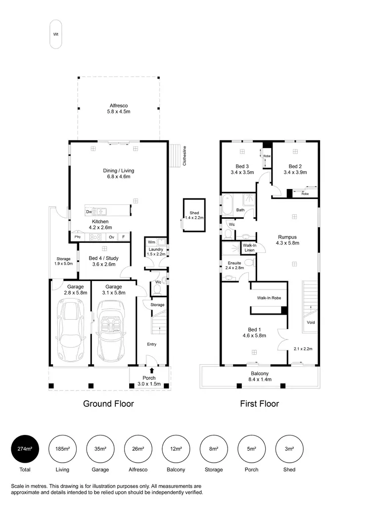 Floorplan of Homely house listing, 14a Jeanes Street, Henley Beach SA 5022
