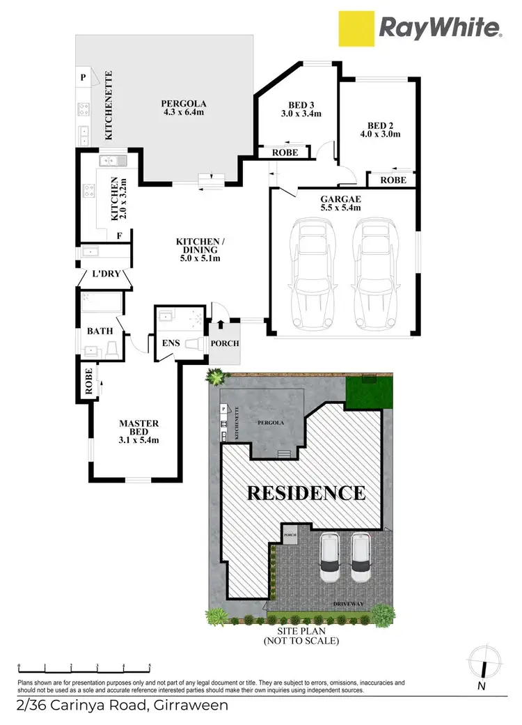 Floorplan of Homely villa listing, 2/36 Carinya Road, Girraween NSW 2145
