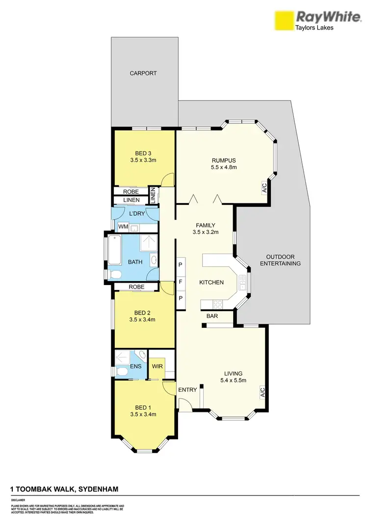 Floorplan of Homely house listing, 1 Toombak Walk, Sydenham VIC 3037