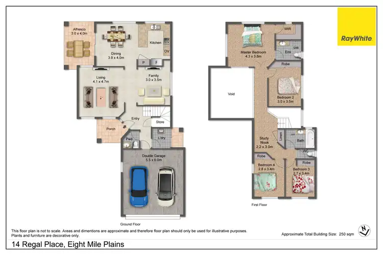 Floorplan of Homely house listing, 14 Regal Place, Eight Mile Plains QLD 4113