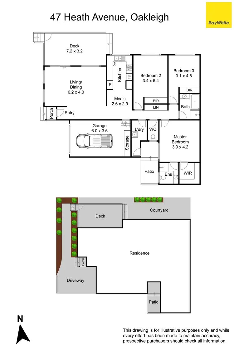 Floorplan of Homely townhouse listing, 47 Heath Avenue, Oakleigh VIC 3166