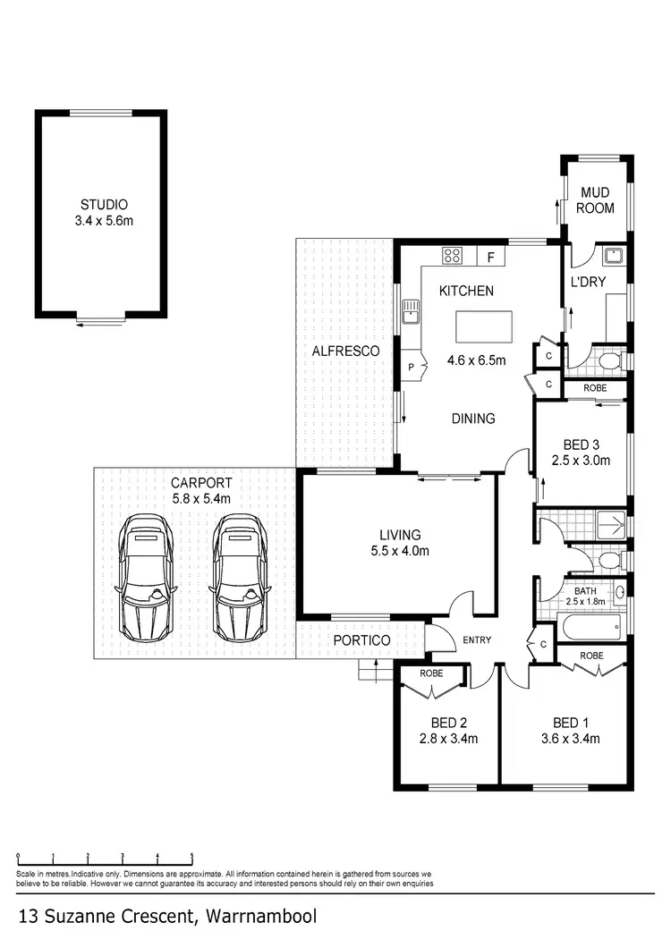 Floorplan of Homely house listing, 13 Suzanne Crescent, Warrnambool VIC 3280