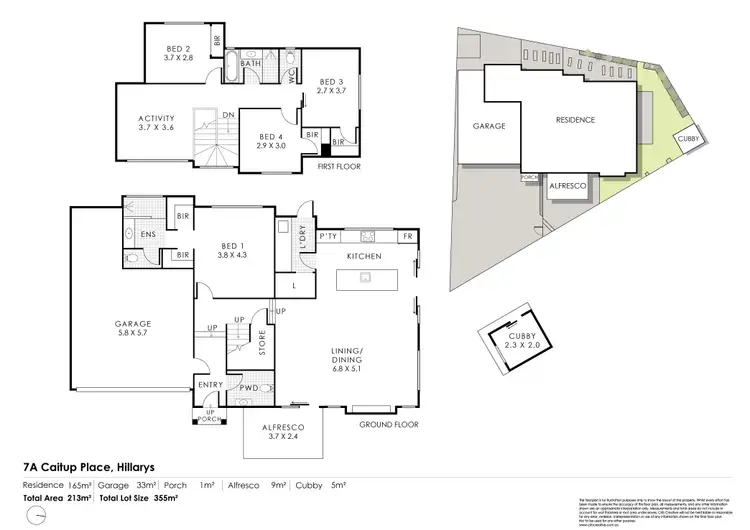 Floorplan of Homely house listing, 7A Caitup Place, Hillarys WA 6025
