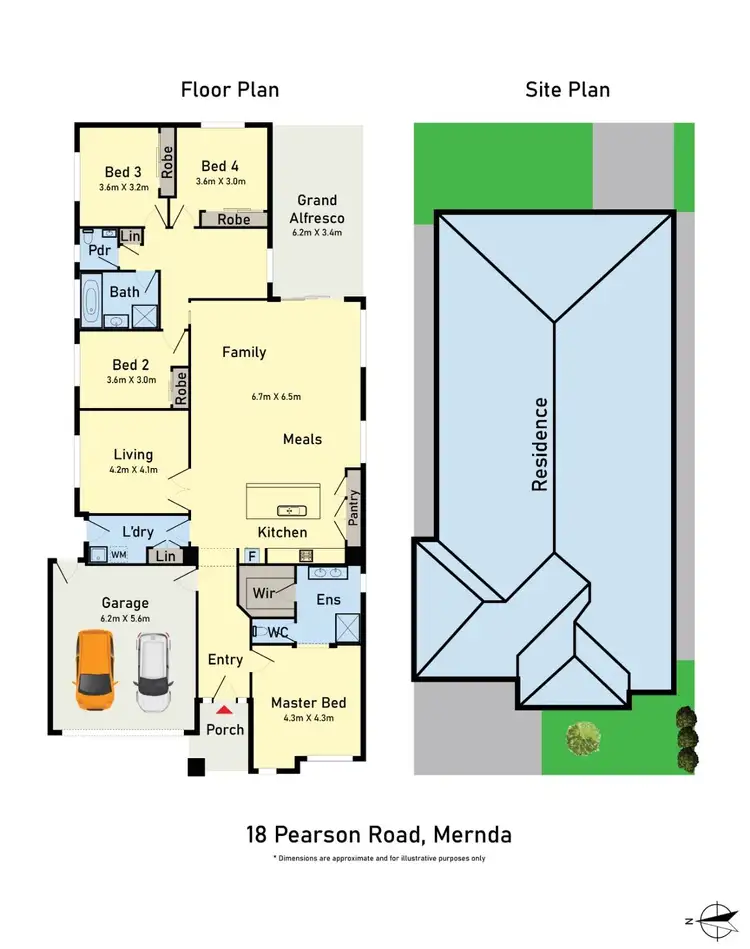 Floorplan of Homely house listing, 18 Pearson Road, Mernda VIC 3754