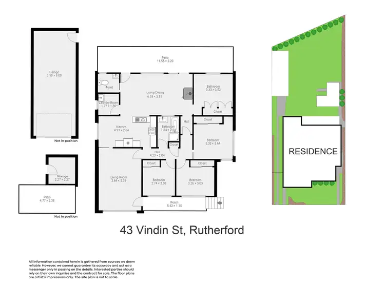 Floorplan of Homely house listing, 43 Vindin Street, Rutherford NSW 2320