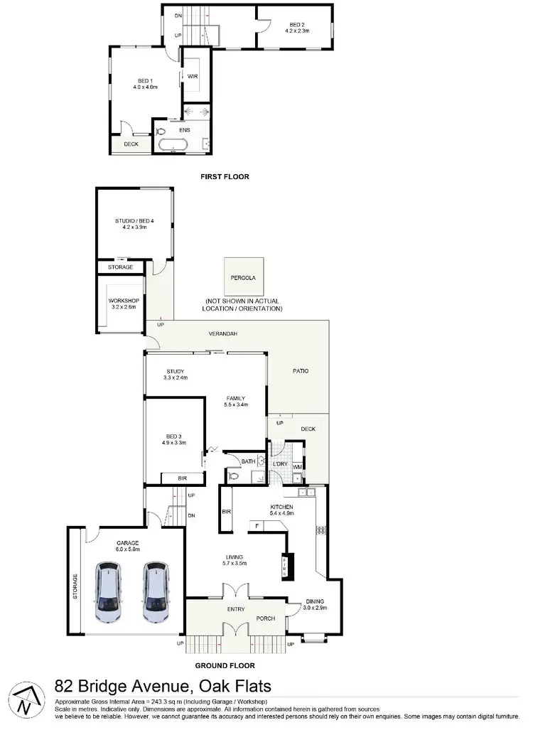 Floorplan of Homely house listing, 82 Bridge Avenue, Oak Flats NSW 2529