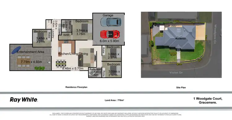 Floorplan of Homely house listing, 1 Woodgate Court, Gracemere QLD 4702