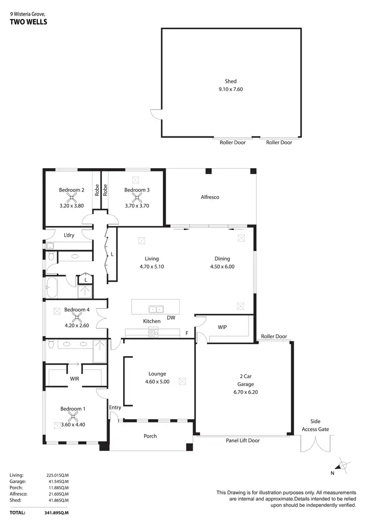 Floorplan of Homely house listing, 9 Wisteria Grove, Two Wells SA 5501