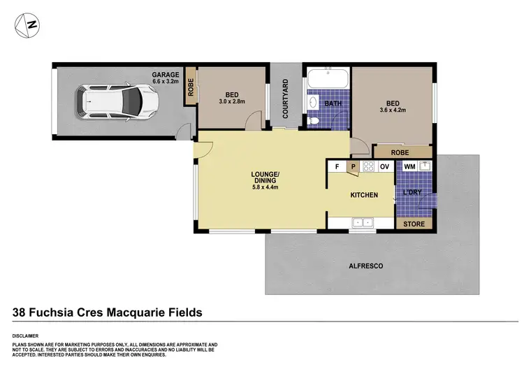 Floorplan of Homely house listing, 2/38 Fuchsia Crescent, Macquarie Fields NSW 2564