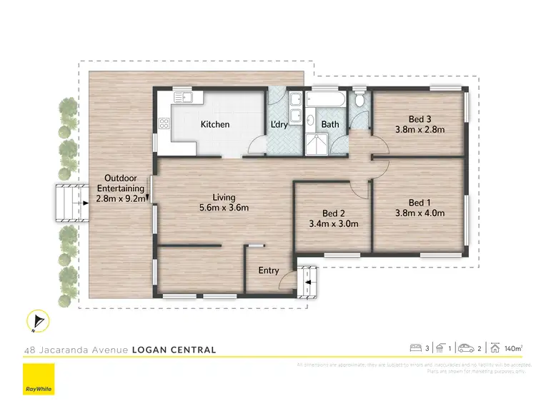 Floorplan of Homely house listing, 48 Jacaranda Avenue, Logan Central QLD 4114