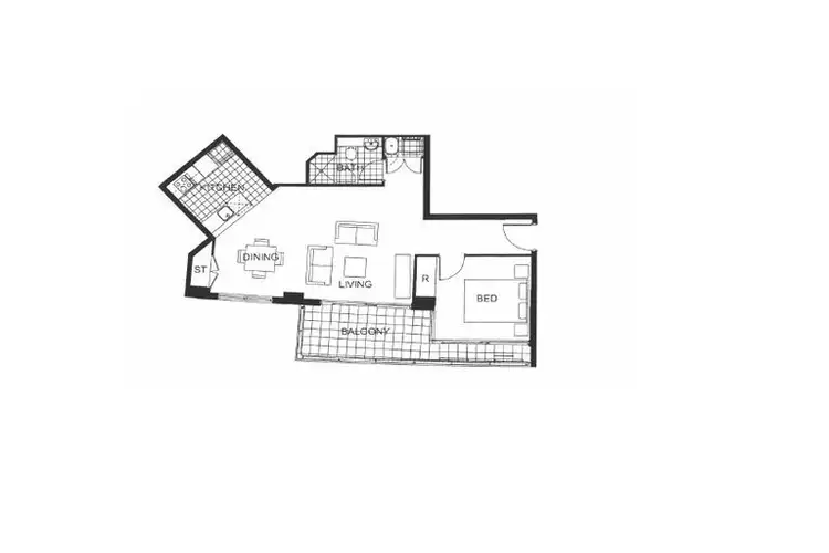 Floorplan of Homely apartment listing, 308/10 Brodie Spark Drive, Wolli Creek NSW 2205