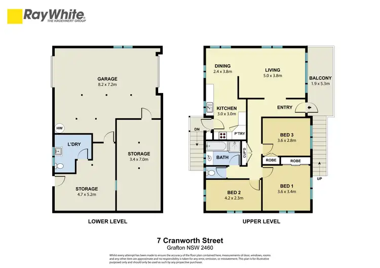 Floorplan of Homely house listing, 7 Cranworth Street, Grafton NSW 2460