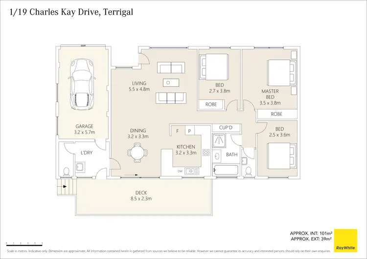 Floorplan of Homely villa listing, 1/19 Charles Kay Drive, Terrigal NSW 2260