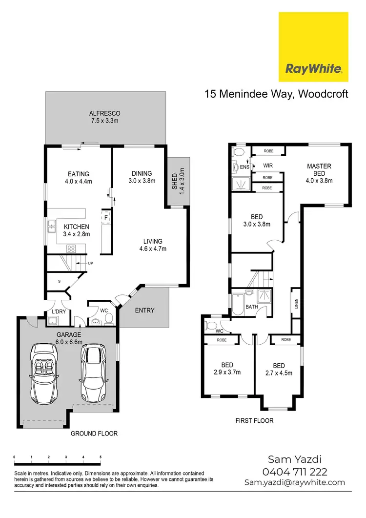 Floorplan of Homely house listing, 15 Menindee Way, Woodcroft NSW 2767