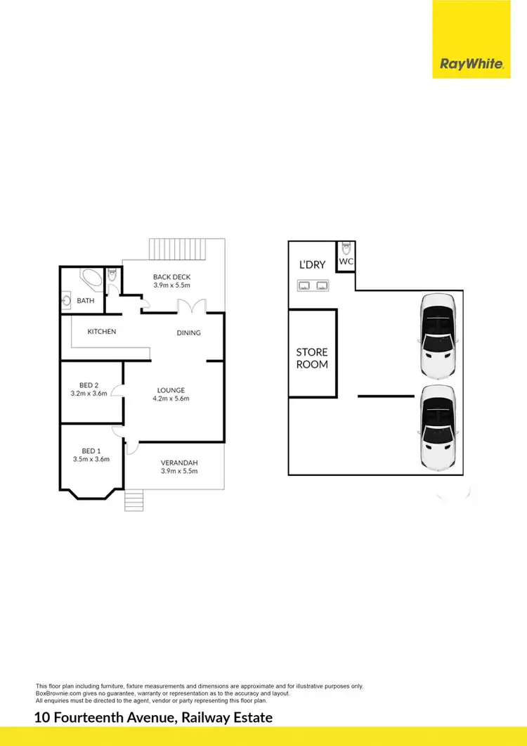 Floorplan of Homely house listing, 10 Fourteenth Avenue, Railway Estate QLD 4810