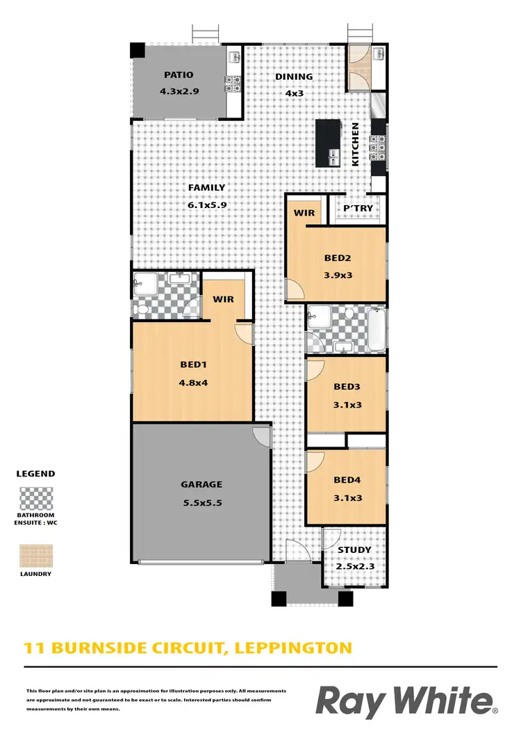 Floorplan of Homely house listing, 11 Burnside Circuit, Leppington NSW 2179