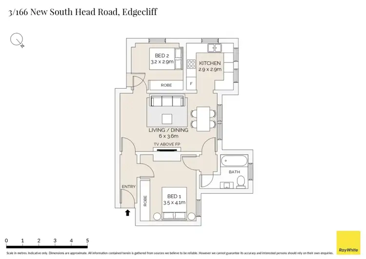 Floorplan of Homely apartment listing, 3/166 New South Head Road, Edgecliff NSW 2027