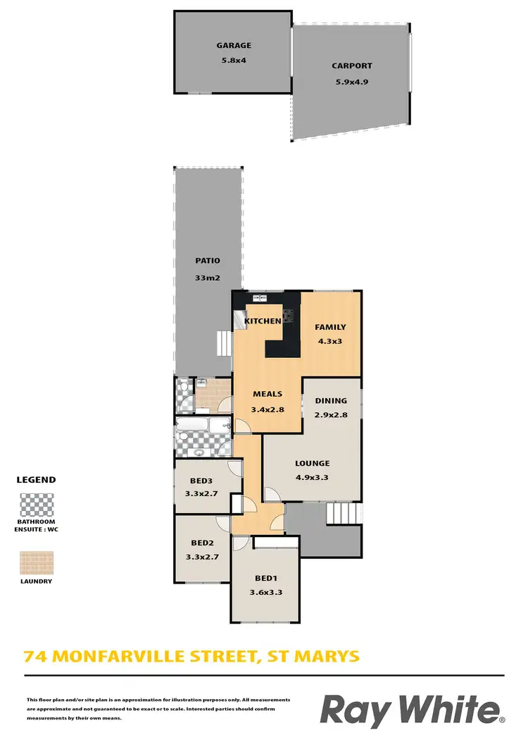 Floorplan of Homely house listing, 74 Monfarville Street, St Marys NSW 2760