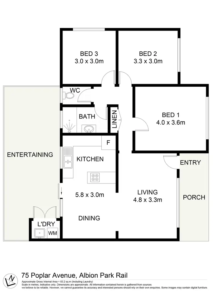 Floorplan of Homely house listing, 75 Poplar Avenue, Albion Park Rail NSW 2527